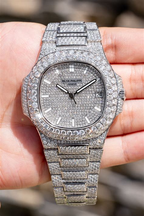 44mm white gold patek philippe diamond|Patek Philippe .